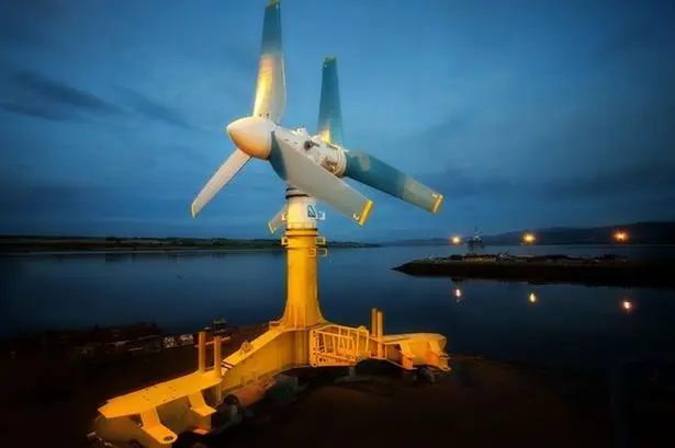 atlantis resources tidal turbine on land for service
